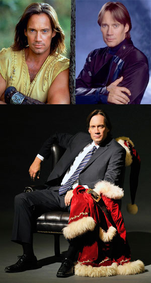 Kevin Sorbo in Hercules, Andromeda and The Santa Suit